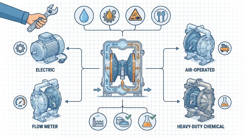 משאבות דיאפרגמה - המחשה למשאבות דיאפרגמה - כיצד לבחור את המשאבה ה